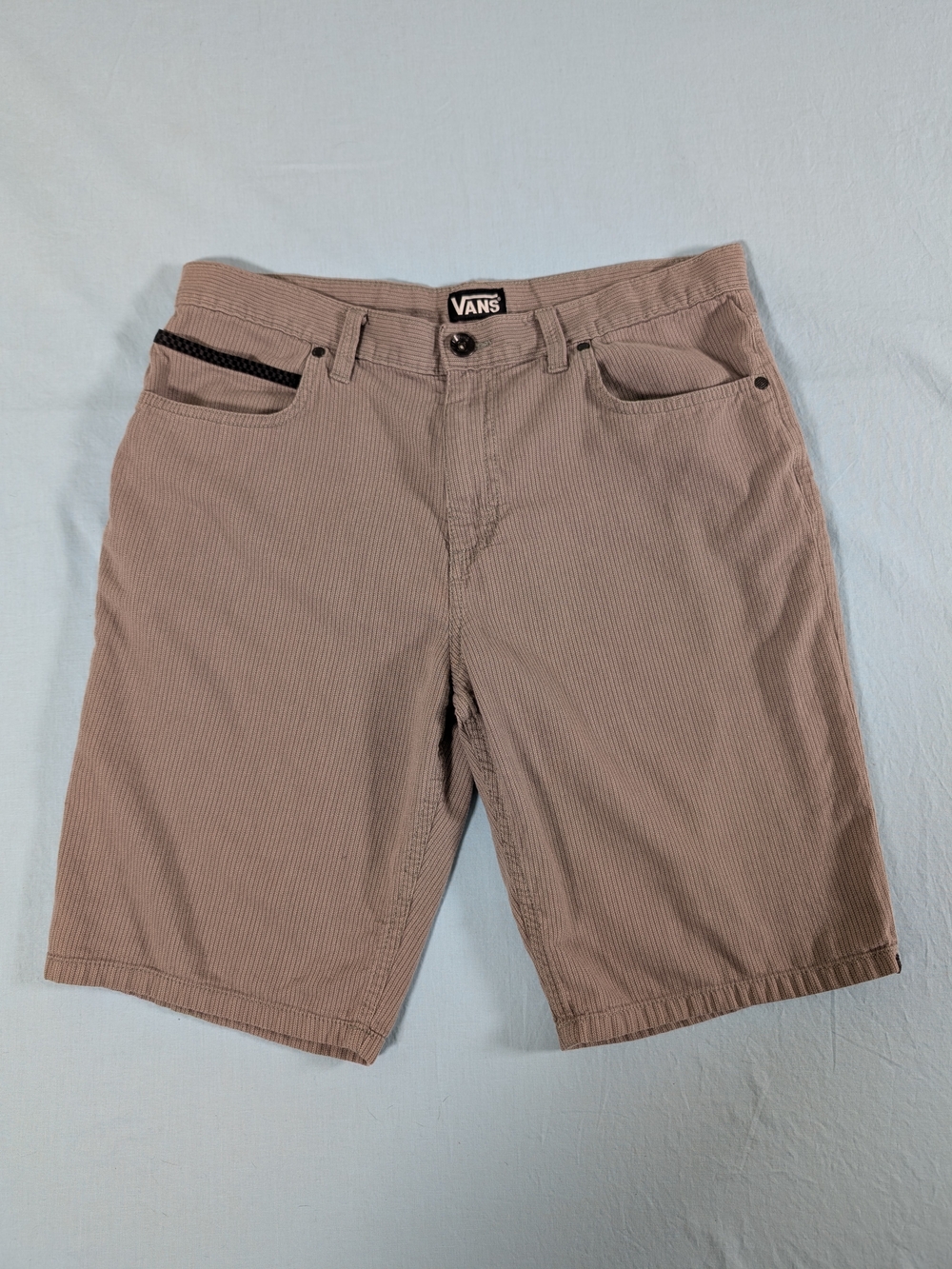Vans Men’s Tan Corduroy Flat Front Shorts